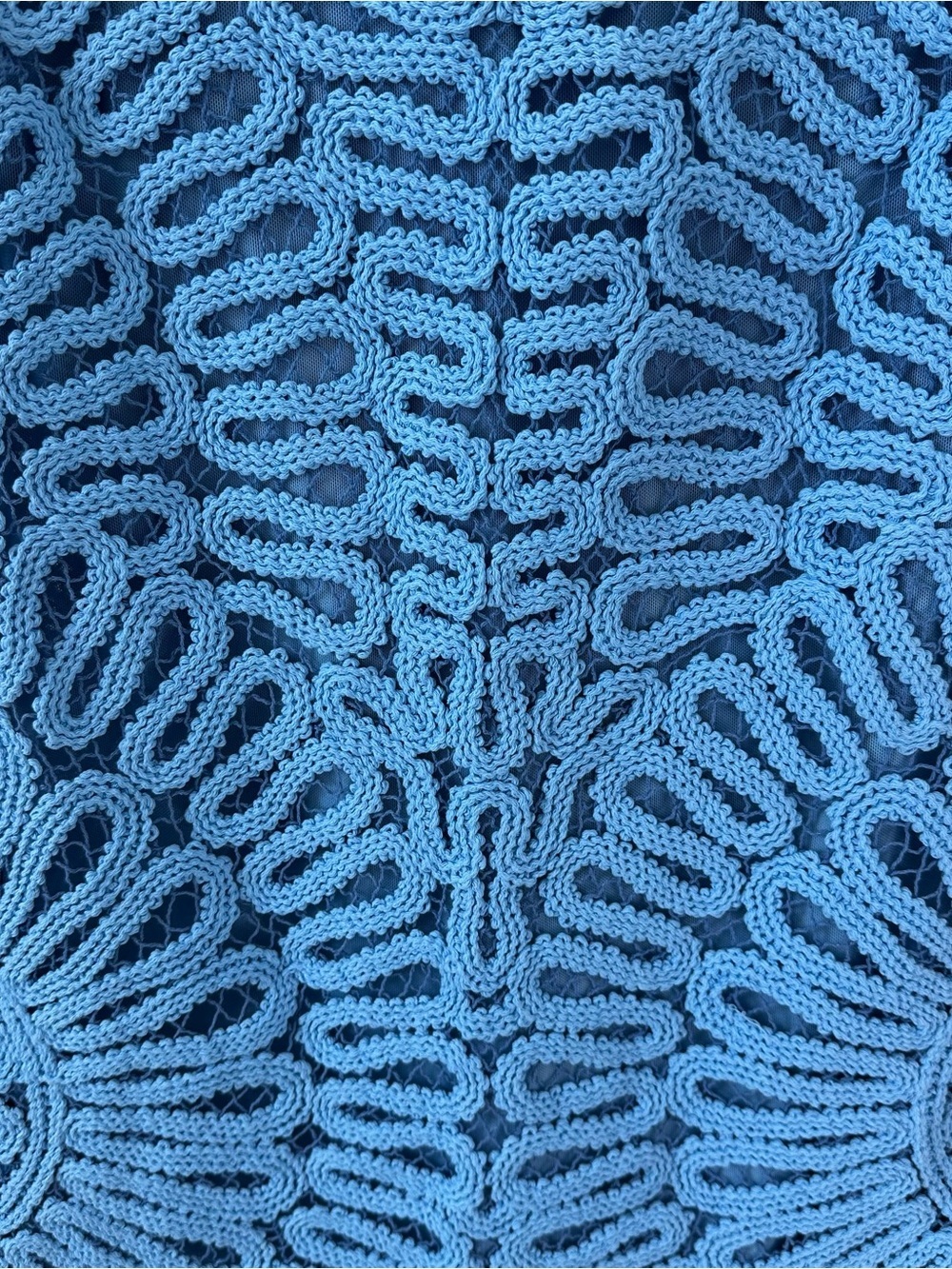 SIMKHAI Mccall Cage Crochet Embroidery Mini Blue Dress SZ US 2 - Picture 8 of 8